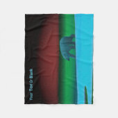 Polair licht Beer Fleece Deken (Voorkant)