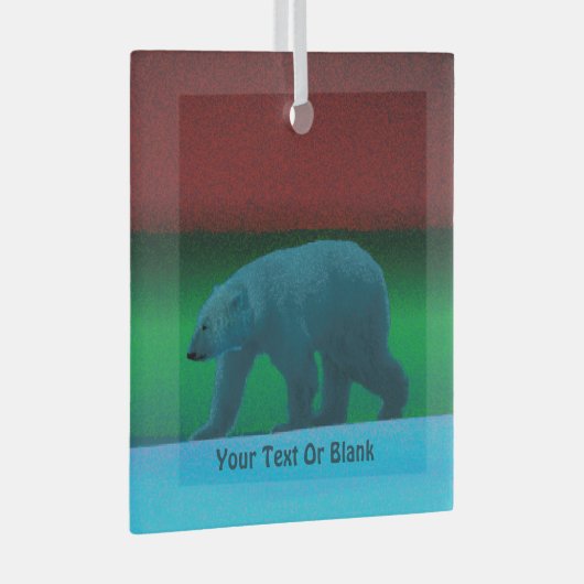 Polair licht Beer Glas Ornament (Voorkant Rechts)