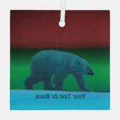 Polair licht Beer Glas Ornament (Achterkant)