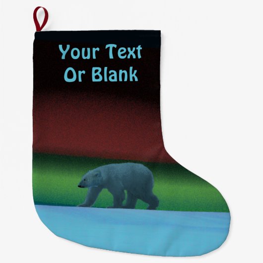 Polair licht Beer Grote Kerstsok (Voorkant)