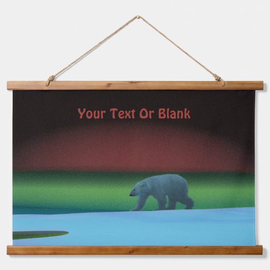 Polair licht Beer Hangend Wandkleed (Voorkant)