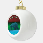 Polair licht Beer Keramische Bal Ornament (Rechts)