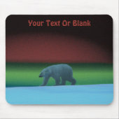 Polair licht Beer Muismat (Voorkant)