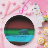 Polair licht Beer Papieren Bordje (Feest)