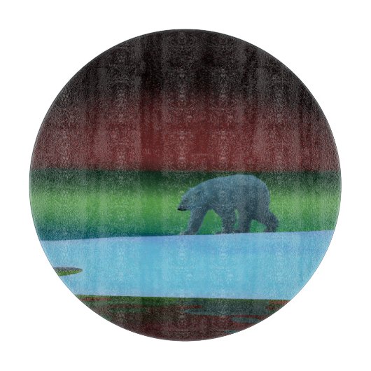 Polair licht Beer Snijplank (Voorkant)