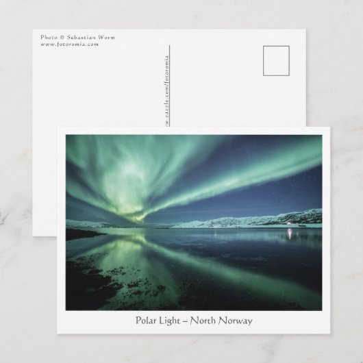 Polair licht briefkaart (Voorkant / Achterkant)