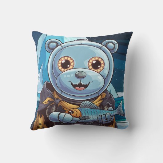 polair robotbeer kussen (Achterkant)