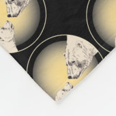 Polaire Beer Blanket Beren en moederbanken Fleece Deken (Hoek)