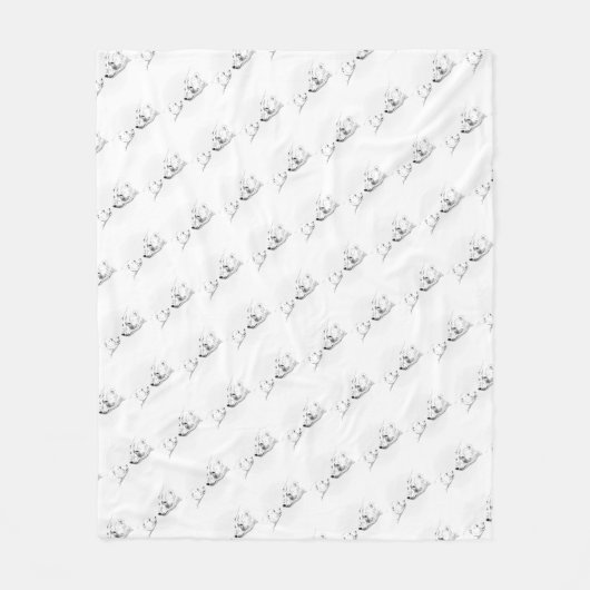 Polaire Beer Blanket Beren en moederbanken Fleece Deken (Voorkant)