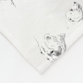 Polaire Beer Blanket Beren en moederbanken Fleece Deken (Hoek)