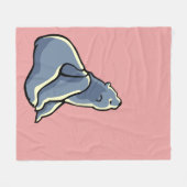 Polaire Beer Blanket Roze Beer Cub Blankets Fleece Deken (Voorkant (Horizontaal))