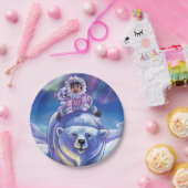 Polaire Beer bus schilderijen Papieren Bordje (Feest)