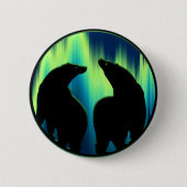 Polaire Beer Button/Pin Wildlife Art Button (Voorkant)