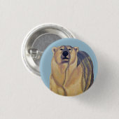 Polaire Beer Buttonnen Pin Wildlife Art Button (Voorkant /achterkant)