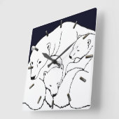 Polaire Beer Clock Cool Beer Art Wall Clock Vierkante Klok (Hoek)