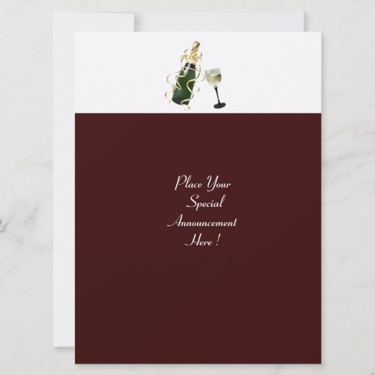 POLAIRE BEER COCKTAIL PARTIJ, wit, rood Kaart (Achterkant)