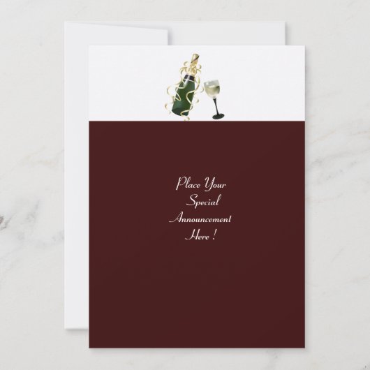 POLAIRE BEER COCKTAIL PARTIJ, wit, rood Kaart (Achterkant)