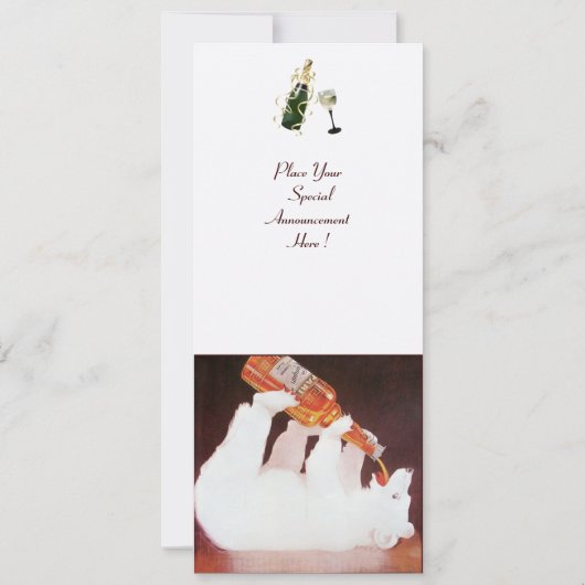 POLAIRE BEER COCKTAIL PARTIJ, wit, rood Kaart (Achterkant)