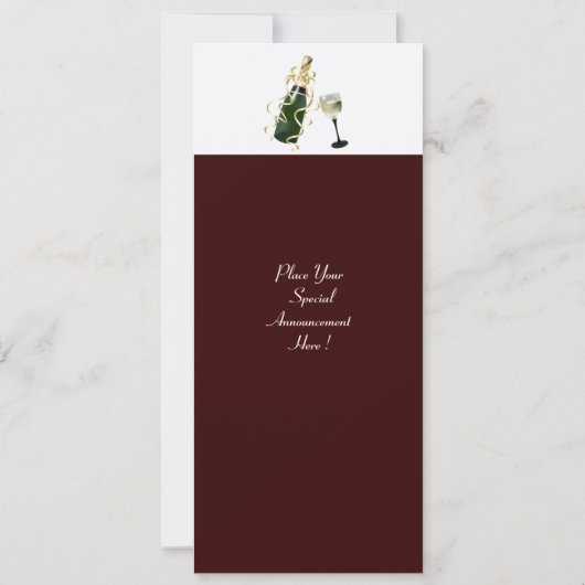 POLAIRE BEER COCKTAIL PARTIJ, wit, rood Kaart (Achterkant)