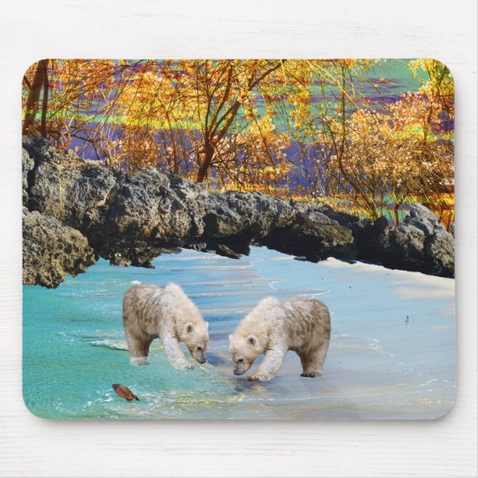 Polaire Beer Cubs Vist, Muismat (Voorkant)