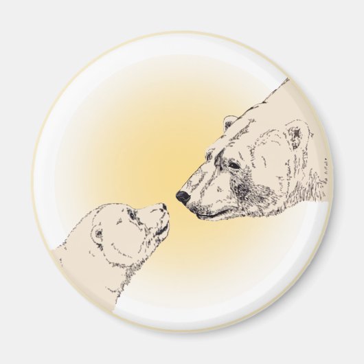 Polaire Beer en kubusvriendelijke natuurkundigen Magneet (Voorkant)