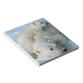 Polaire Beer en wilde zwijnen Notitieblok (Schuin)