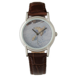 Polaire Beer familie in Arctic Snow Horloge