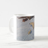 Polaire Beer familie in Arctic Snow Koffiemok (Voorkant links)