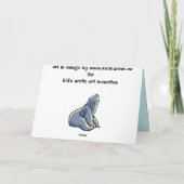 Polaire Beer Kaart Aangepaste Kaart Wildlife Art K (Achterkant)