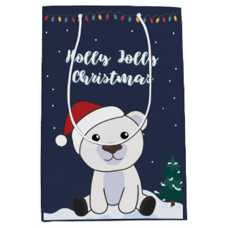 Polaire Beer kerstwinter winterdieren Medium Cadeauzakje