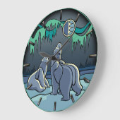 Polaire Beer-klokkast (standaard Beer) Grote Klok (Hoek)