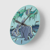 Polaire Beer-klokkast (standaard Beer) Ronde Klok (Hoek)