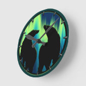 Polaire Beer-klokkast (standaard Beer) Ronde Klok (Hoek)