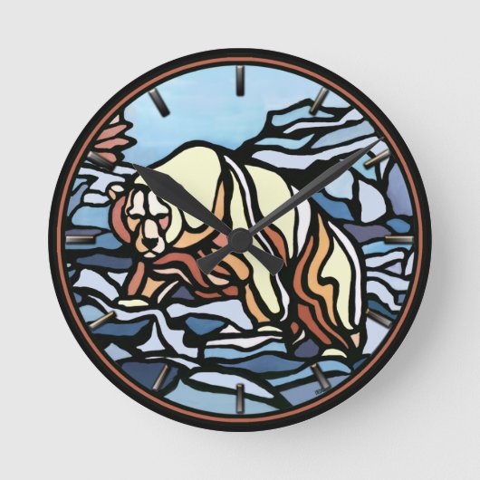 Polaire Beer klokkool Tribal Beer Ronde Klok (Voorkant)