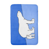 Polaire Beer — Mam en kauwen — Wilde kunst Badmat (Voorkant Verticaal)