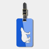 Polaire Beer — Mam en kauwen — Wilde kunst Bagagelabel (Voorkant verticaal)