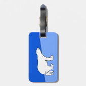 Polaire Beer — Mam en kauwen — Wilde kunst Bagagelabel (Achterkant verticaal)