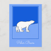 Polaire Beer — Mam en kauwen — Wilde kunst Briefkaart (Voorkant)