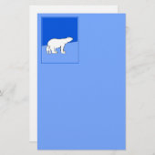 Polaire Beer — Mam en kauwen — Wilde kunst Briefpapier (Voorkant / Achterkant)