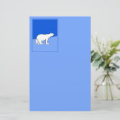 Polaire Beer — Mam en kauwen — Wilde kunst Briefpapier (Staand voorkant)