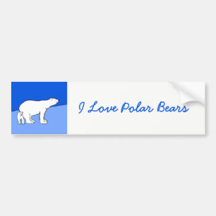 Polaire Beer — Mam en kauwen — Wilde kunst Bumpersticker