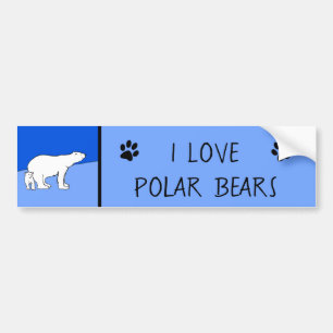 Polaire Beer — Mam en kauwen — Wilde kunst Bumpersticker