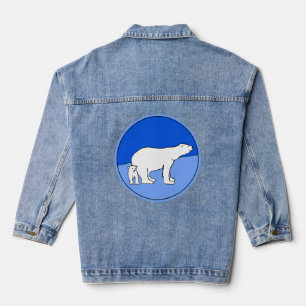 Polaire Beer — Mam en kauwen — Wilde kunst Denim Jacket
