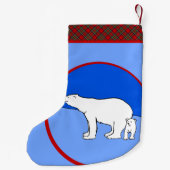 Polaire Beer — Mam en kauwen — Wilde kunst Kleine Kerstsok (Achterkant)