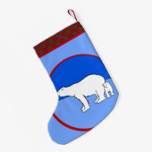 Polaire Beer — Mam en kauwen — Wilde kunst Kleine Kerstsok (Achterkant (Hangend))