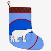 Polaire Beer — Mam en kauwen — Wilde kunst Kleine Kerstsok (Voorkant)