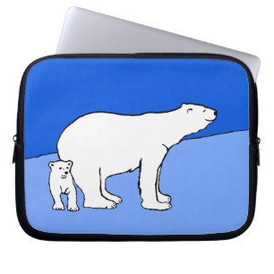Polaire Beer — Mam en kauwen — Wilde kunst Laptop Sleeve