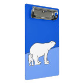 Polaire Beer — Mam en kauwen — Wilde kunst Mini Klembord (Schuin)