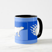 Polaire Beer — Mam en kauwen — Wilde kunst Mok (Voorkant rechts)