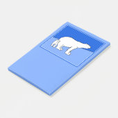 Polaire Beer — Mam en kauwen — Wilde kunst Post-it® Notes (Schuin)